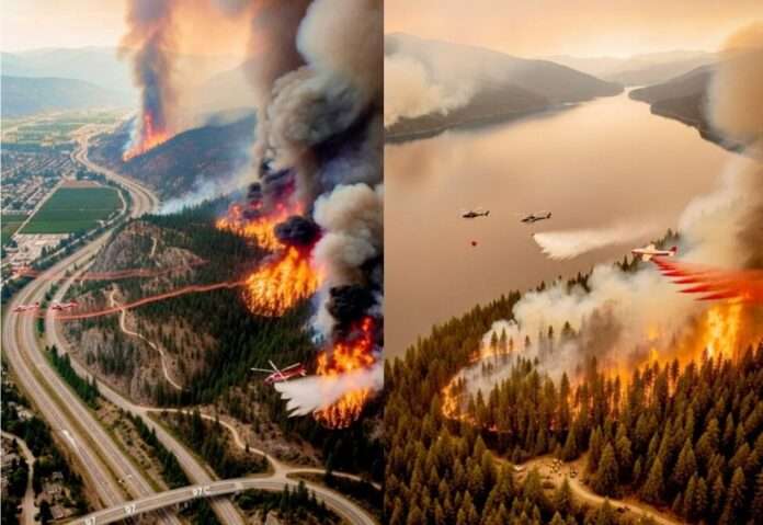AI images of wildfires