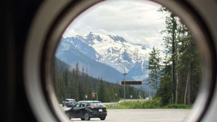 Photo of glacier taken from Roger’s Pass, British Columbia.
