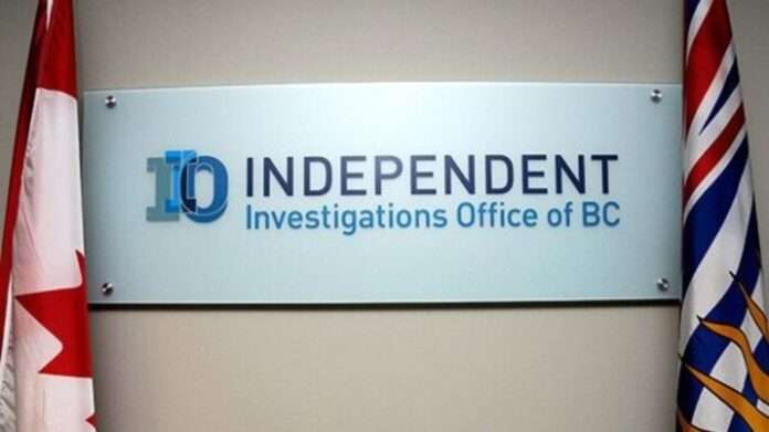 Photo of sign at Independent Investigations Office of B.C.