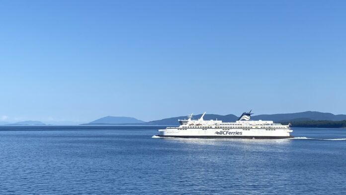 BC Ferry on the water