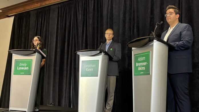 B.C. Green leadership candidates on debate stage