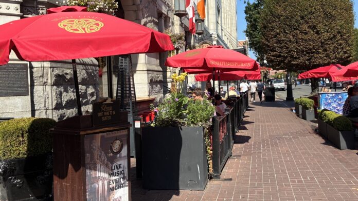 Photo of a restaurant patio in Victoria