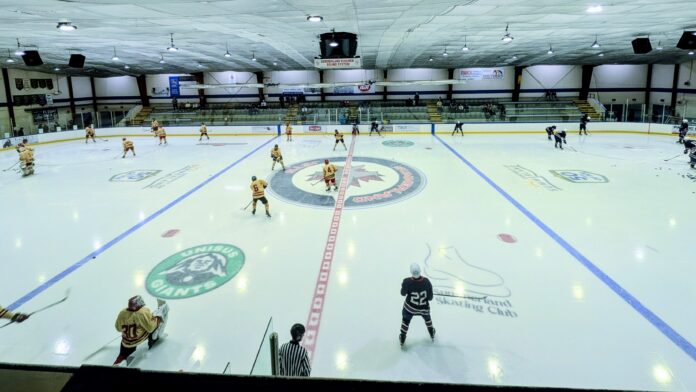 The Summerland Jets and Princeton Posse warming up ahead of their preseason game on Sept. 4